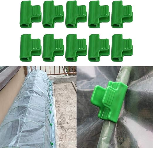 40pcs Clamps for 11mm/0.43inch Stakes Greenhouse Film Garden Hoop