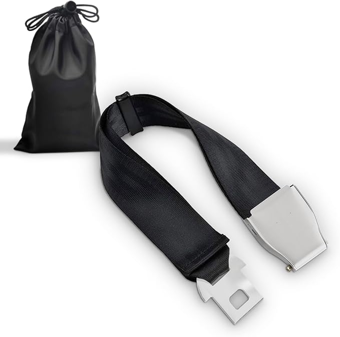 Airplane Seat Belt Extender - Adds 6 to 32 inches for comfort, fits most airlines (excludes Southwest and Alaska) The Seat Belt Extender