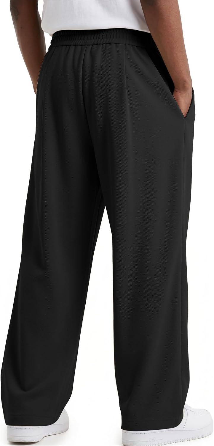 COOFANDY Mens Casual Sweatpants Open Bottom Lounge Pants Lightweight Baggy Workout Yoga Track Pants.