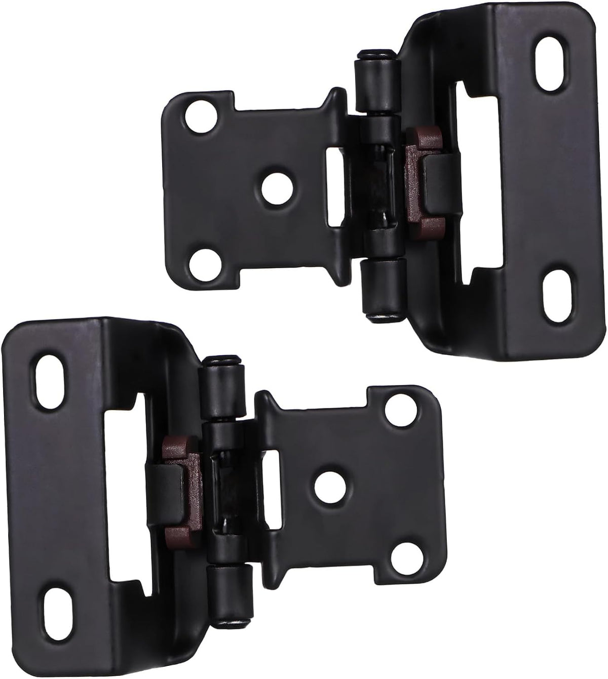 Mipcase 2sets Overlay Self Closing Cabinet Hinges Soft Close Door Hinges for Kitchen Furniture Automatic Closer Smooth Cold-Rolled Versatile Use Cabinets and Wardrobes