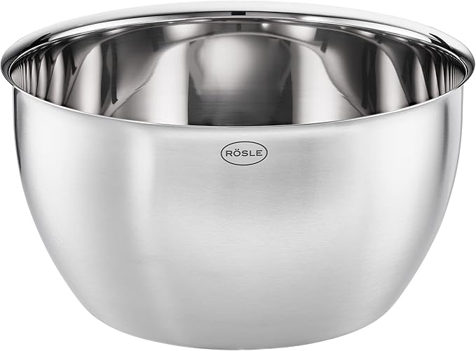Rosle Basics Line Stainless Steel Mixing Bowl, 7-inch Diameter, 4.5-inch Height