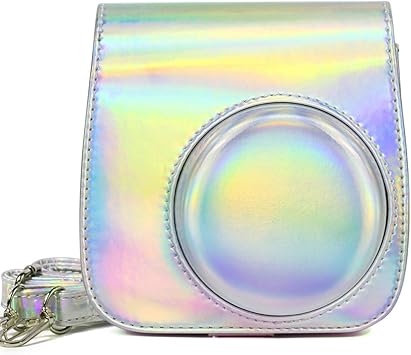 Aurora Oil Paint Full Body Camera PU Leather Case Bag with Strap for FUJIFILM for mini 9 mini 8 mini 8