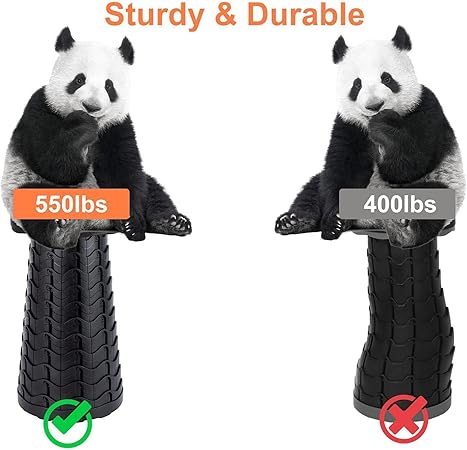 Foldable Telescoping Stool Portable, Retractable Stool for Adults, Upgraded Collapsible Folding Seats with Load Capacity 550lbs, Camping Stools for Adults