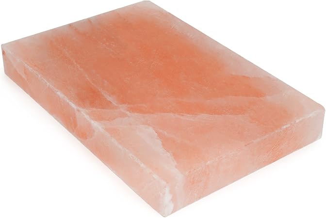 Himalayan Salt Block Cooking Plate Safe Easy Salt Slab and Grilling Stone, 12"x8"x1.5"