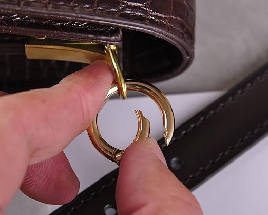 VanEnjoy 2/4/10/18/40 pcs O Ring for Purse Strap,1 inch Spring Rings for Handbag and Keys,2PCS Gold Hardware (φ1 IN-2PCS, Gold)