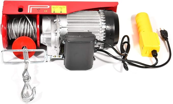 1500lb for Mini Overhead Electric Hoist Lift Crane Garage Engine Hoist Winch