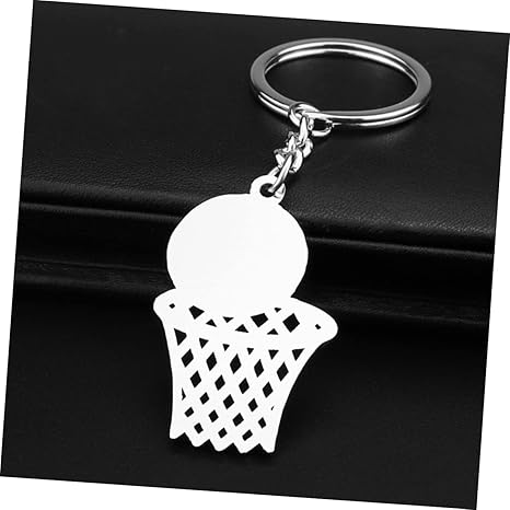 Sosoport 6 Pcs Basketball Keychain Pendant Key Chains Halloween Keychain Soccer Keyrings Basketball