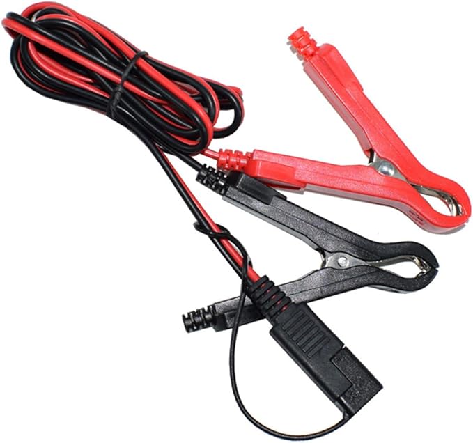 Mobestech Alligator Clamps Wire Adapter Sae to 10a Charger Cable for Motorcycle 18awg Adapter