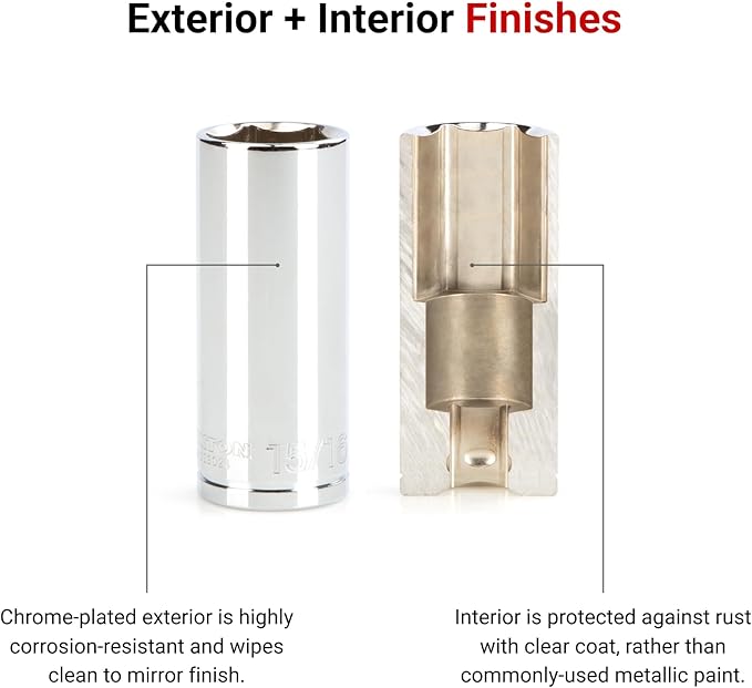 TEKTON 1/2 Inch Drive x 15/16 Inch Deep 6-Point Socket | SHD23024