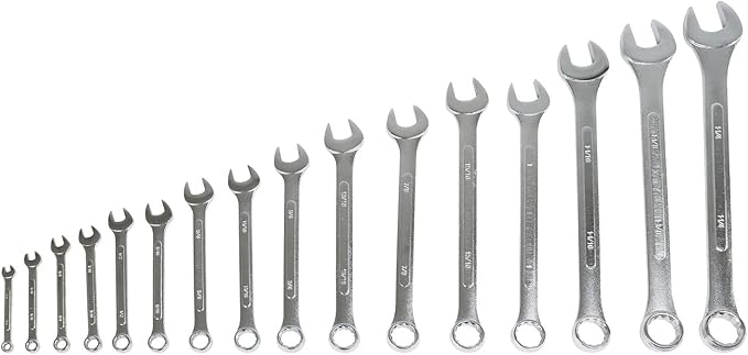 Combination Wrench Set SAE Standard Wrench Set 14 to 1-14 Inch 16pc NEW