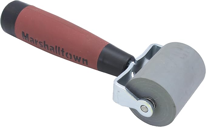 MARSHALLTOWN Paint And Wallcovering Seam Roller, 2 Inch flat Solid Rubber Installation Tool, Made in the USA, E54D