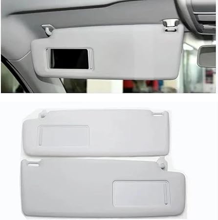 Car Sun Visor for VW Tiguan 1 5N R Line 2010-2016, Grey Sun Visor Panel with Illuminated Mirror Cover 5N08575515N0857552