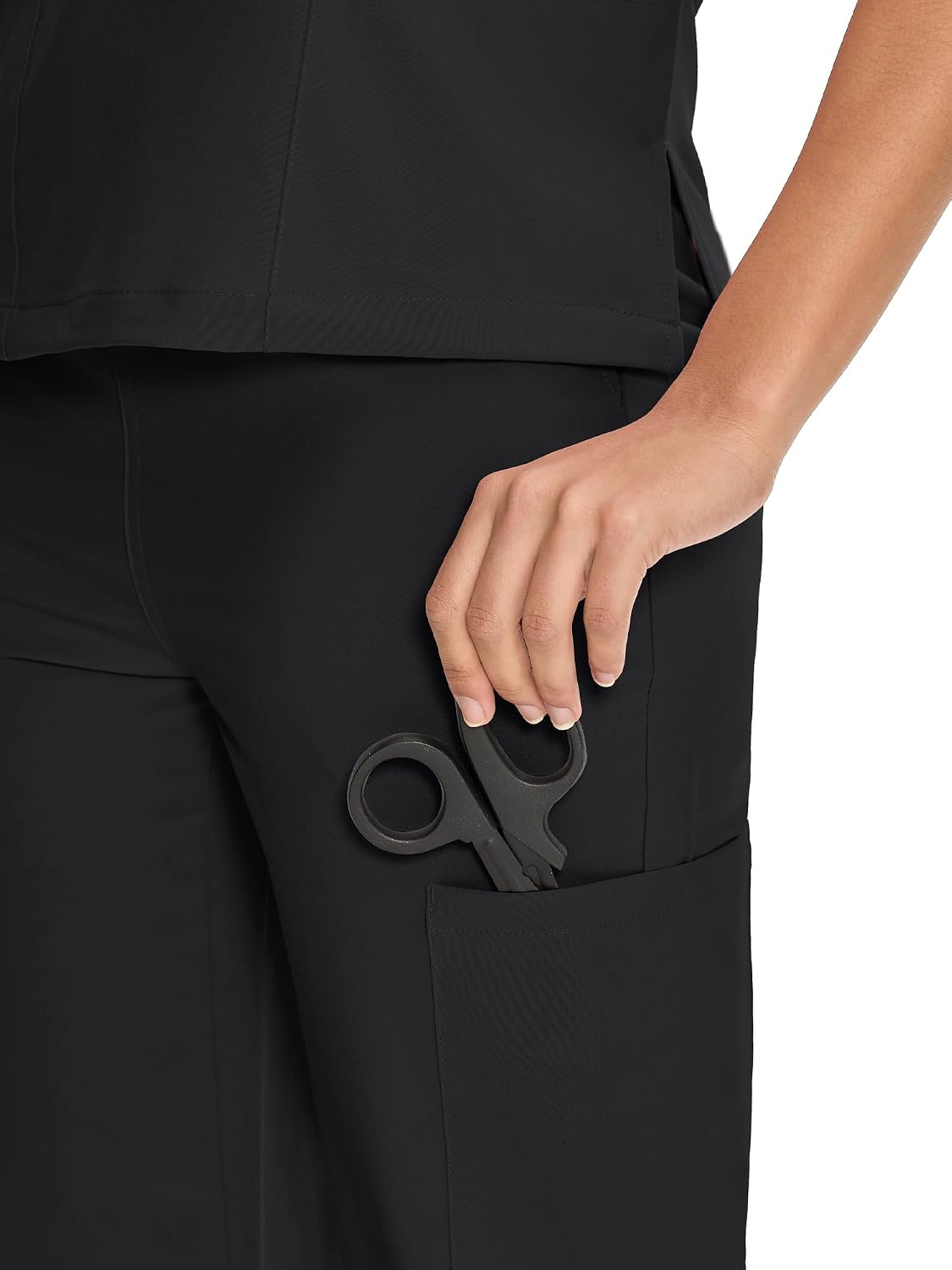 COZYFIT Straight Leg Scrub Pants for Women, Drawstring Soft Stretch, Anti-Wrinkle Women's Scrub Pants with 6 Pockets