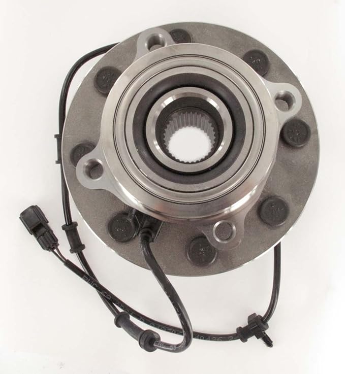SKF Front Wheel Bearing and Hub Assembly with ABS Sensor Wire Sealed Spindle 8 Lug BR930502 Aftermarket Part Compatible with Dodge 2003-2005