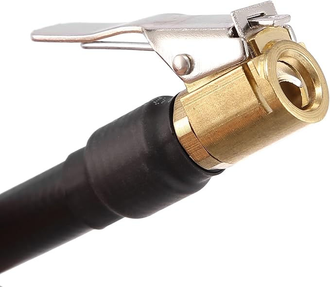 X AUTOHAUX 30cm 12" Flexible Air Tire Valve Extension Adaptor Motorcycle Auto Car Tire Stem Extender Quick Clamp Fittings