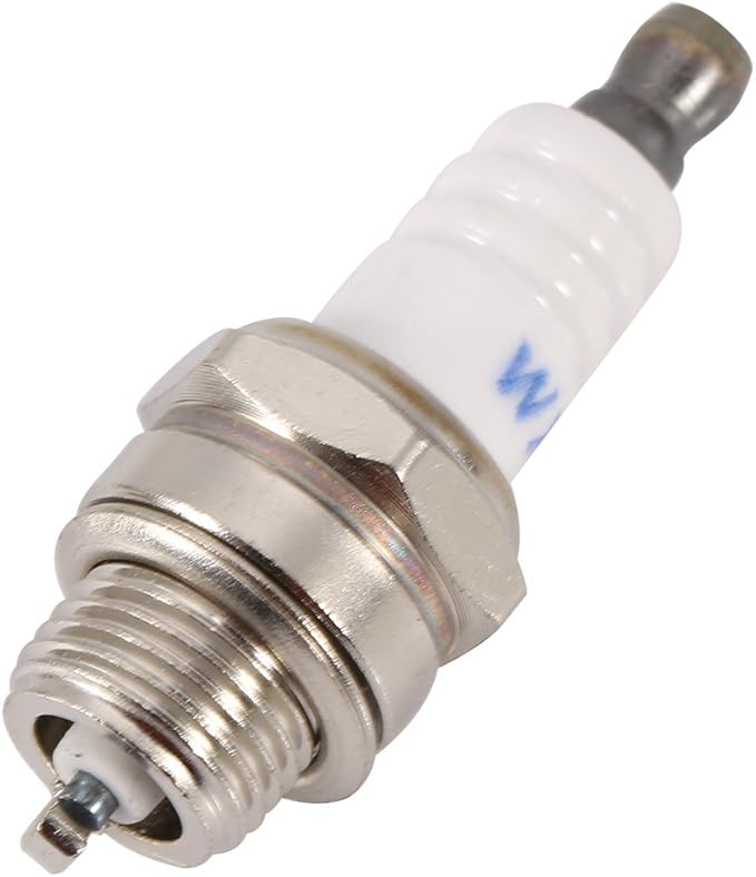 Lawn Mower Spark Plug,55 x 22mm 2 - Cycle Chainsaw Engine Spark Plug Chainsaw Lawn Mower Engine Replacement Accessory for Motors
