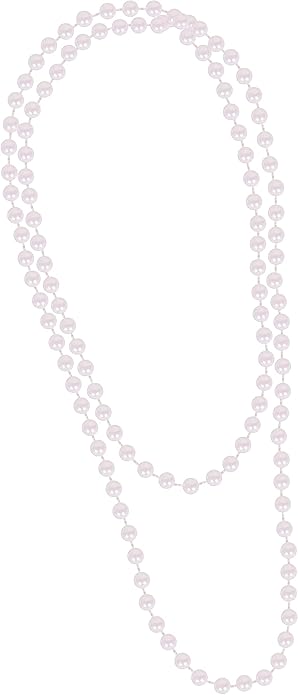 Kangaroo Flapper Beads - 48" Pearl Necklace