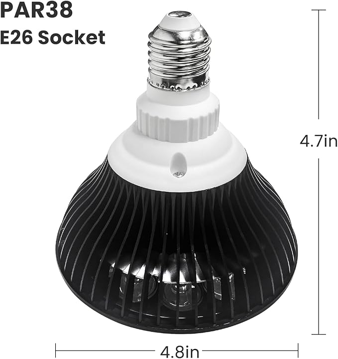 660nm Red Light Bulb, 18W (36W Equivalent) LED Grow Light for Indoor Plants Flowering Bloom and Fruiting, Grow Spectrum Enhancement