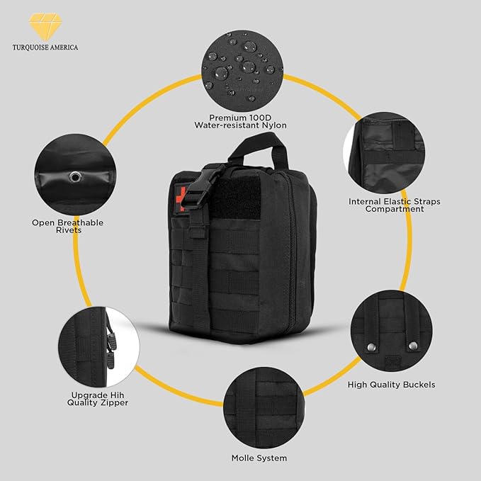 Tactical Waist Bags,Universal Outdoor Waist Bag,Tactical, EDC Molle Pouch, Utility Gadget Waist Bag with Cell Phone Holster for Sports,Medical Pouch,Tactical Survival First Aid Kit