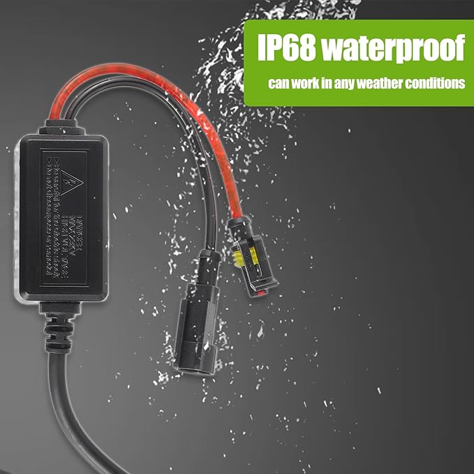 DC 12V 55W Ultrathin HID Ballast DC Xenon Lamp Ballast Automotive Headlight Stabilizer Suitable for H1 H3 H4 H7 H11 H13 9005 9006 9007 5202 880(Pack of 2pcs)