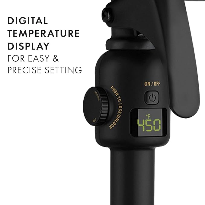 Hot Tools Pro Artist 24K Gold Digital 3 Barrel Hair Waver Long Lasting Defined Waves (Jumbo Size)