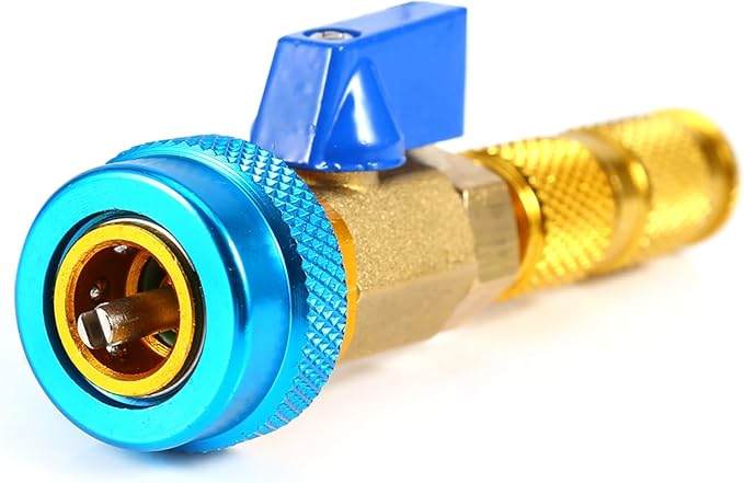 Car Valve Core Compressor Tool,Air Conditioning R134A Valve Core Quick Remover Installer High Low Pressure Tool