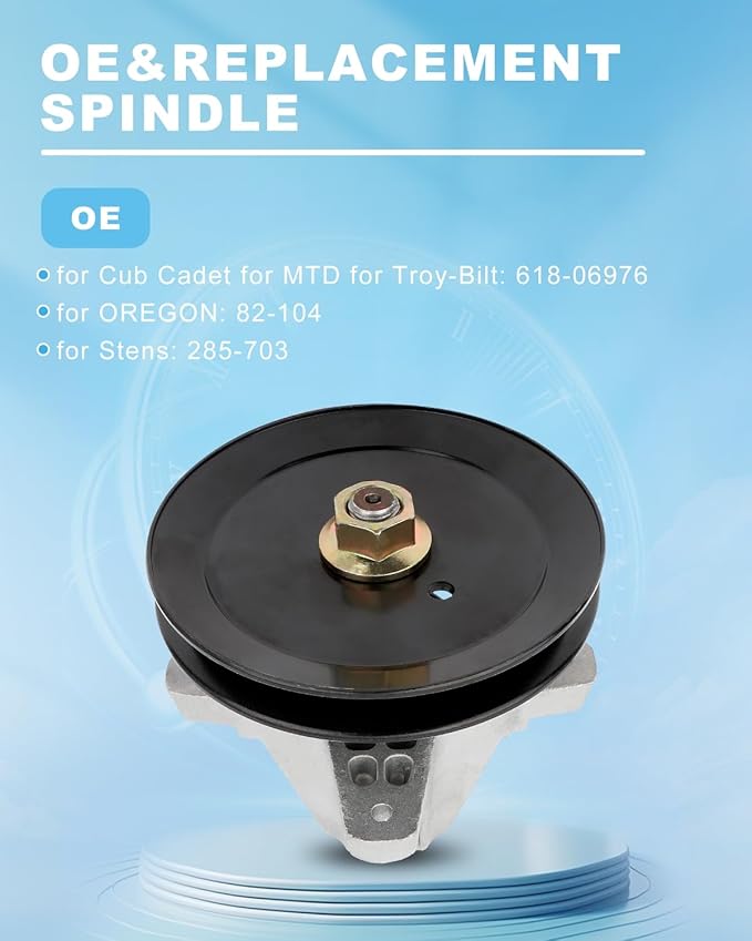 LT42 Spindle Assembly 618-06976 918-06976 Fits for MTD for Cub Cadet 42 inch Deck XT1-LT42 XT2-LX42 131PA1ZS099 CYT4220 618-06976A 918-06976A Deck Spindle