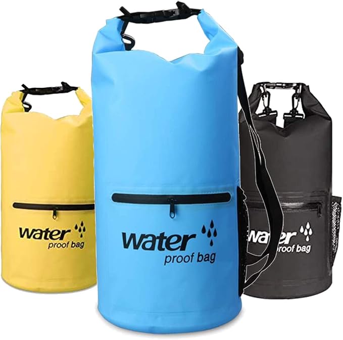Waterproof Bag,10L20L Water Sports Dry Bag with Adjustable and Detachable Shoulder Strap for Kayaking, Boating, Hiking, Camping and Fishing (Blue, 20L)