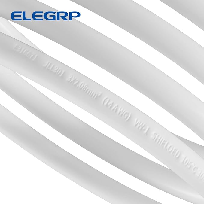 ELEGRP L22615 240V 15A 3600W 14AWG LCDI Power Cord Plug 60Hz NEMA 6-15P for A/C Air Conditioner, E250451 UL Certified, 7.5FT Leakage Current Detection Interrupter Replacement 0661515LY L15615 (1 Pack)