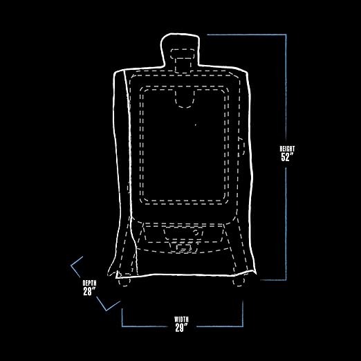 Pit Boss 5-Series Wood Pellet Vertical Smoker Cover, Black