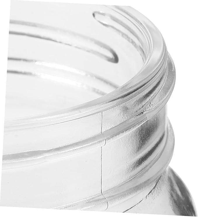 Unomor 3pcs Wide Mouth Jars Glass Honey Containers Airtight Storage Jars