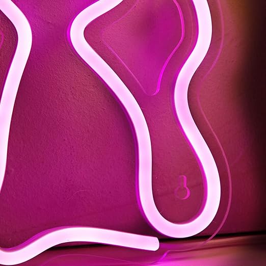 LED Neon Sign Neon Light Cat USB Powered Night Light, 3D Wall Art Decor Neon Signs For Bedroom Living Room Decor lamp Holiday Gift for Children Kids Girls (pink)