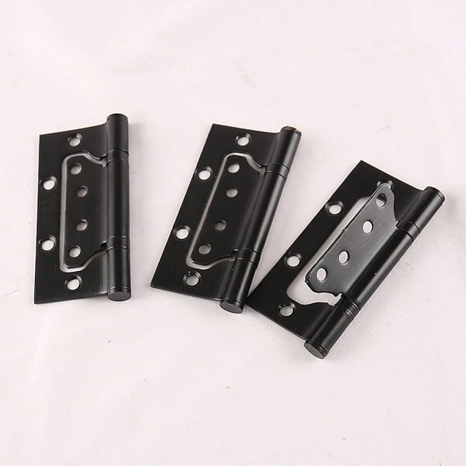 3 Pieces Black 304 Stainless Steel Door with Silent Hinges, Specifications 4 3 2.5 Hinge(3 pc Black hige)