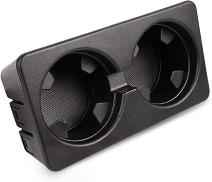 Dual Cup Holder Insert Compatible for Cadillac GMC Replacement for Chevy 07-14 Front Floor Part 19154712