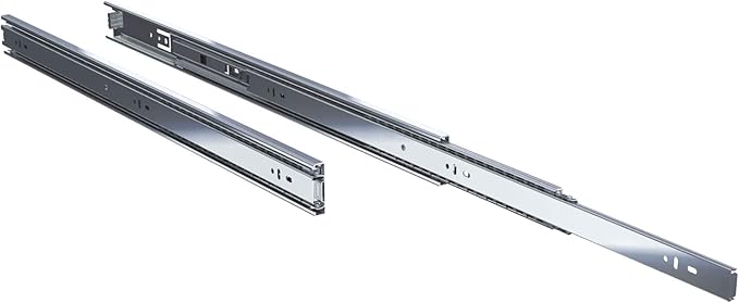 TCH Hardware 26" Inch 100 LB Steel Full Extension Ball Bearing Drawer Slides - Kitchen Cabinet Desk Draw