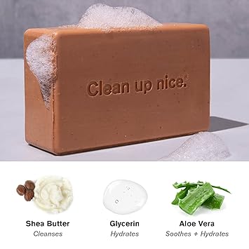 Every Man Jack Cedar Red Sage Mens Soap Bar for Body and Hair with Shea Butter, Aloe Vera, and Glycerin to Deep Clean, Hydrate, and Soothe Skin - Naturally Derived, Zero Harmful Chemicals - 3 Pack