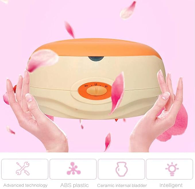 Wax Warmer, Portable Electric Hair Removal Kit, Adjustable Wax Heater Accessories with Heat Insulation Board, Hot Wax Machine
