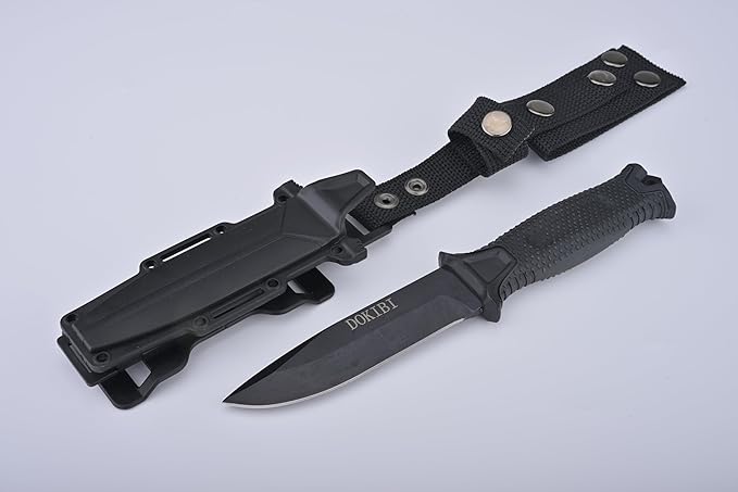 Tactical Fixed Blade Knife, 5.87 inch Blade, 4.65 inch Handle with Secure Sheath