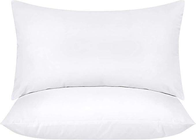 Utopia Bedding Throw Pillows Insert (Pack of 2, White) - 20 x 26 Inches Bed and Couch Pillows - Indoor Decorative Pillow