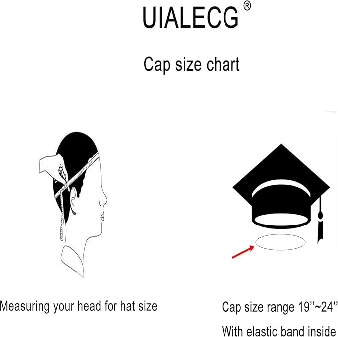 UIALEGG Unisex Adult Matte Graduation Cap Only