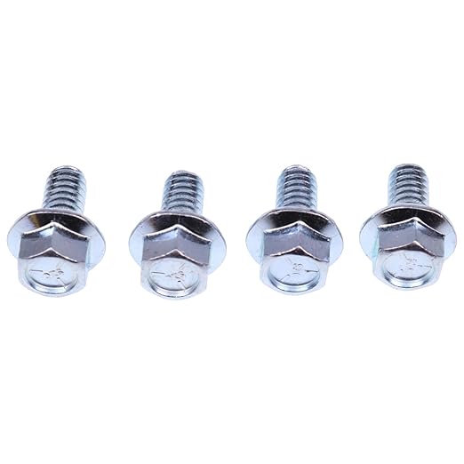 4X Hex Head Washer Self Tapping Screws 710-0599 Compatible with Columbia Craftsman Huskee Troy Bilt 420 1000 RZT-42 CC760ES 1170 RZT-S46 3225 Models