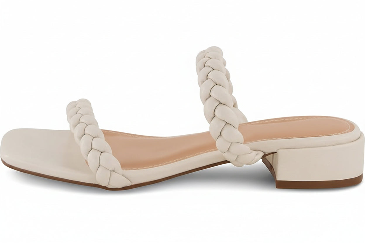 Women's Nestar Braided Low Block Heel Sandal