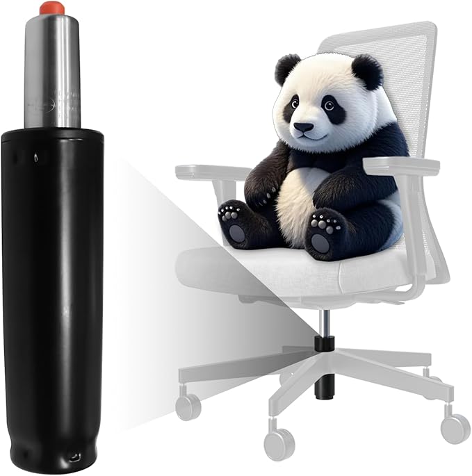Office Chair Gas Lift Cylinder Fits Most Desk Chairs and Gaming Chairs Long Stroke Hydraulic Pneumatic Shock Piston Heavy Duty 500Lbs (7.5in Cylinder Length)