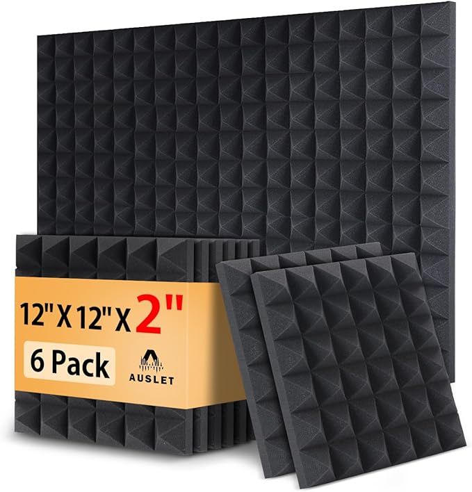 6 Pack Acoustic Foam Panels