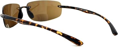PASTL Bifocal Magnification Lens Sunglasses Rimless Rectangular Fashion UV 400