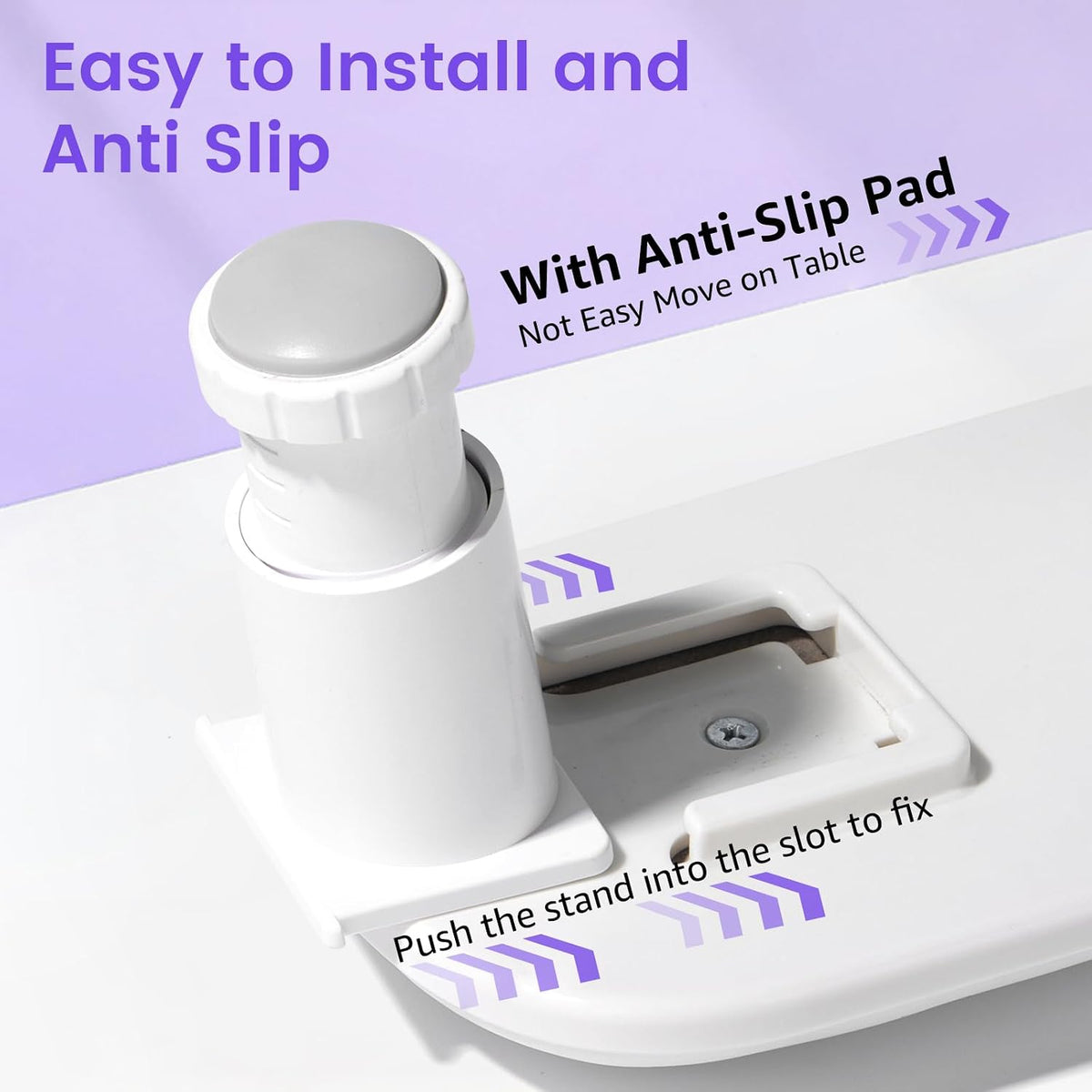 Big Arm Rest for Nails Tech, Height Adjustable, U-Shaped, White 2nd Gen, 3-Level Height Adjust, 15° Ergonomic Angle, Microfiber PU Leather, Anti-Slip Base, Tool-Free Setup for Acrylic Nails