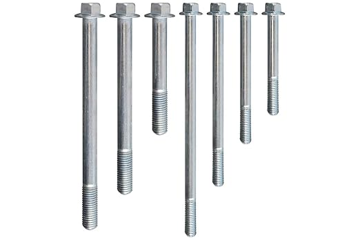Bolt 6pc KIT ONLY Truck Alternator Bracket Hardware Compatible with 12626078 L83 L86 GM Heavy Duty, High Strength, Zinc Coated, Grade 10.9 Steel 551954, Only 13mm thickness