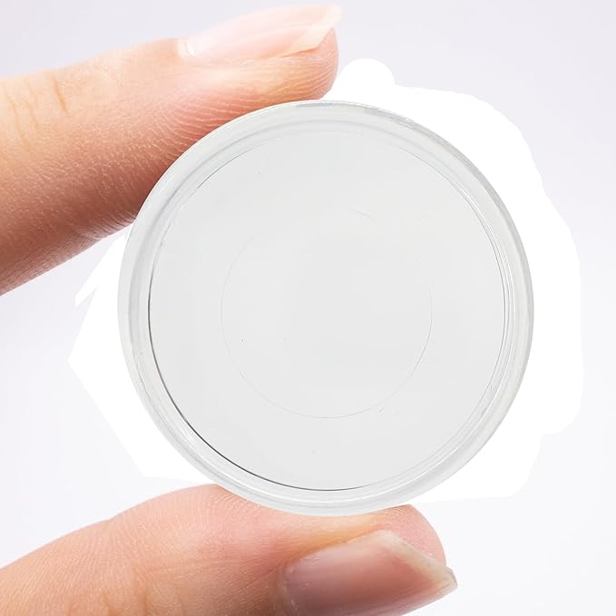 100pcs Discbound Planner Discs Expansion Discs Loose Leaf Disc for Discbound Notebook Planner Scrapbook Binding(Super Clear,0.7inch18mm)