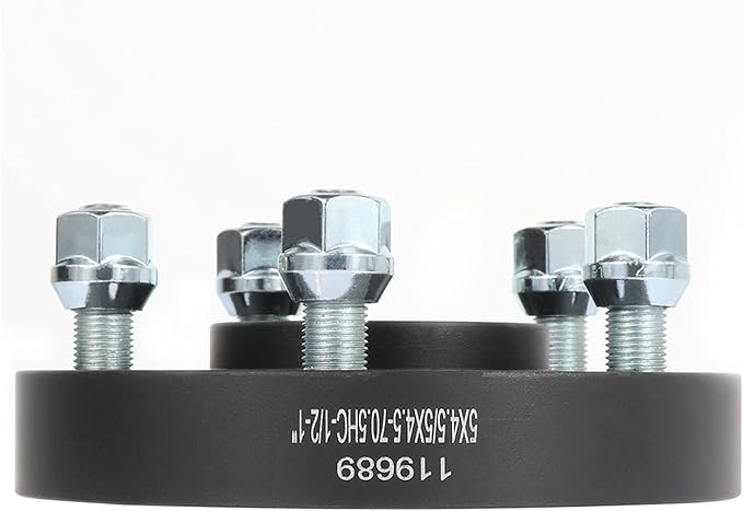 1 inches 5x4.5 5x4.5 Wheel Spacers 2Pcs 5 Lugs Hubcetric Wheel Adapters with Navajo 1991-1994 for Town Car 1981-2004 / for Aviator 2003-2005 with 70.5 Center Bore 1/2 Studs