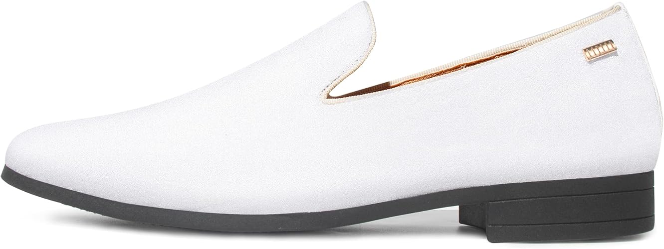 UUBARIS Mens Velvet Loafers Slip-on Dress Shoes Fashion Style Driving Shoes Classic Tuxedo Shoes Casual Oxford Shoes